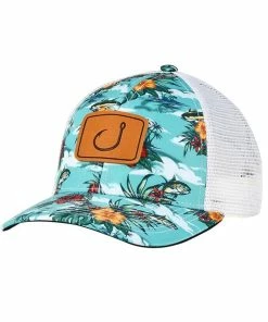 SUNFLOW Shop 6 AVID MH12013 Fish Floral Trucker Hat - Hibiscus Honey