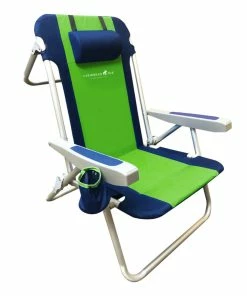 Caribbean Joe Aluminum Matte Frame - 5 Position - Backpack Chair