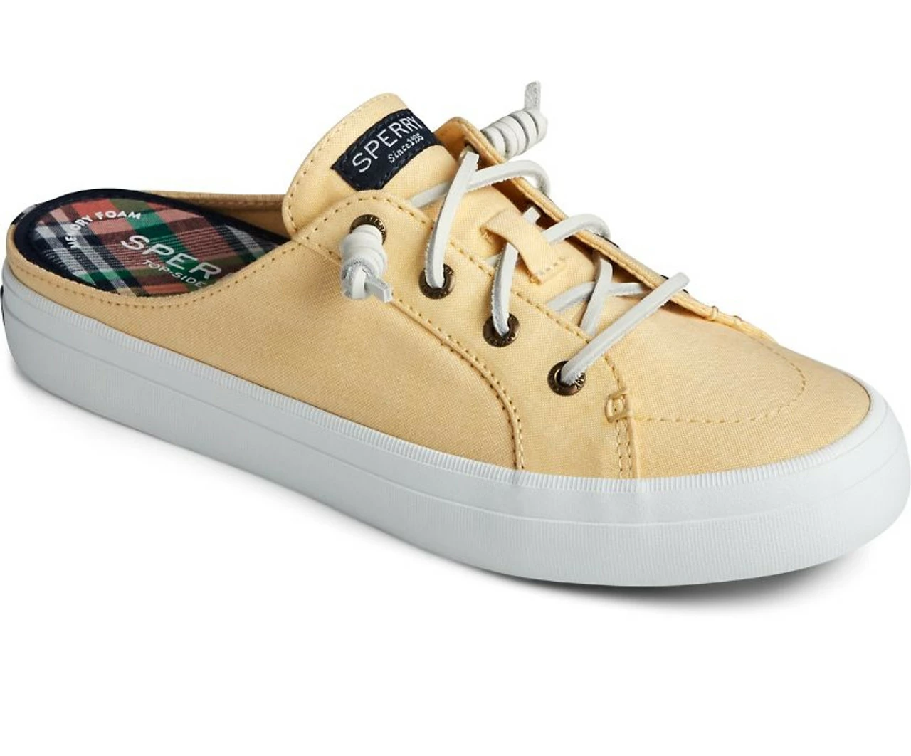 Sperry Top-Sider Sperry® Women's Crest Vibe Chambray Mule Sneaker - Yellow 1 Sperry Top-Sider Sperry® Women's Crest Vibe Chambray Mule Sneaker - Yellow