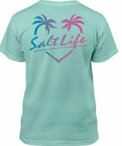 Salt Life® Palm Love Youth Shirt - Aruba Blue