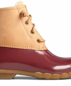 Sperry Top-Sider Sperry® Women's Saltwater Leather Duck Boot - Tan/Red