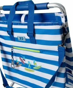 Rio Brands Rio 3 Position Aluminum Backpack Chair With Removeable Tote - Blue White Stripe -SUNFLOW Shop e741504a8999cd4ad46cd9a354934ed0 18046.1669782521