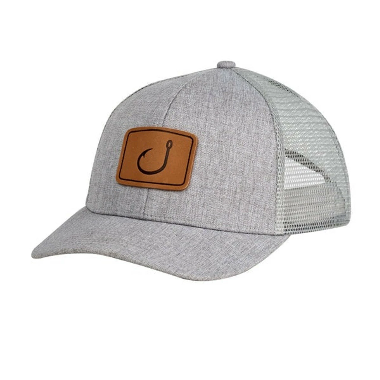 AVID MH12101 MericaTrucker Hat - Light Grey 1 AVID MH12101 MericaTrucker Hat - Light Grey