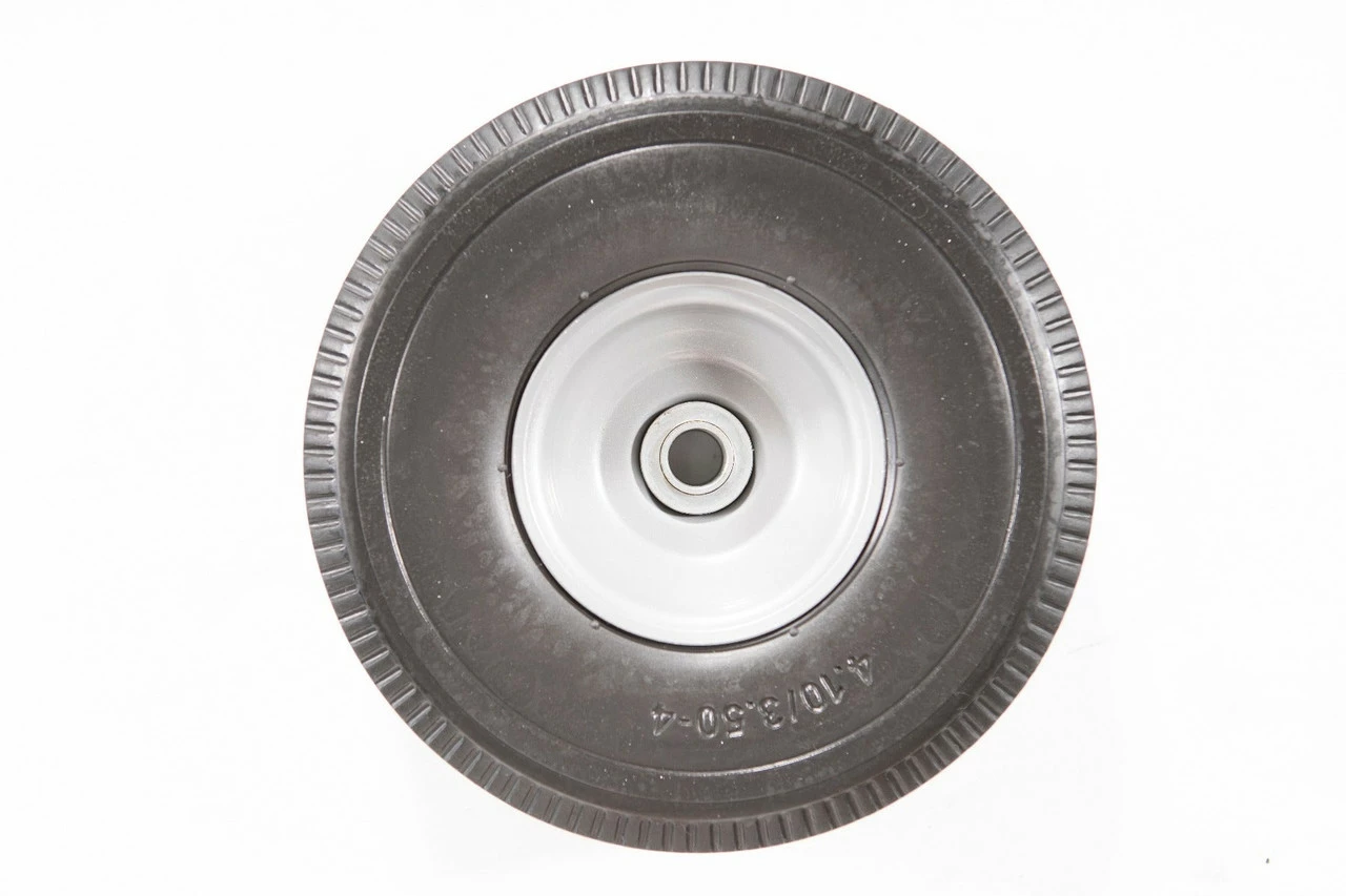 Alumacart Black 10in Flat Free Tire 1 Alumacart Black 10in Flat Free Tire