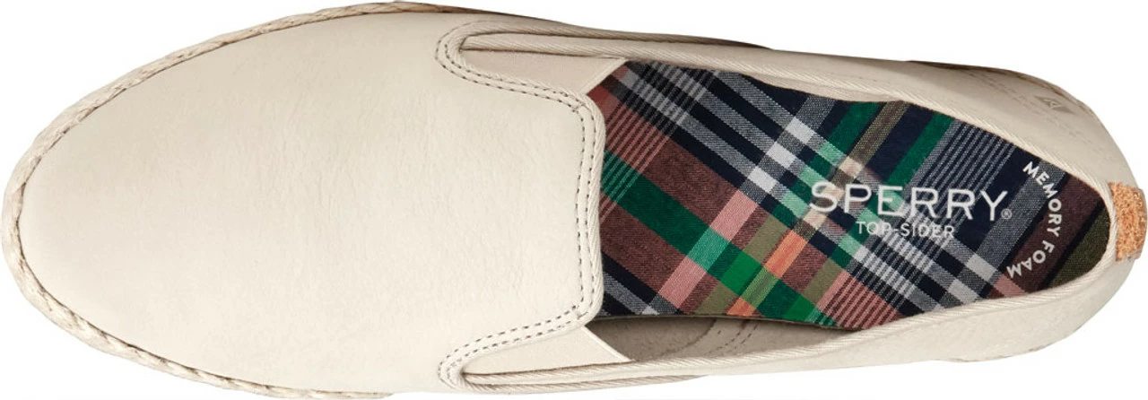Sperry Top-Sider Sperry® Women's Sailor Twin Gore Leather/Jute Boat Shoe - Ivory 5 Sperry Top-Sider Sperry® Women's Sailor Twin Gore Leather/Jute Boat Shoe - Ivory - Image 5