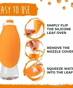 Mighty Paw Travel Dog Water Bottle 20oz - Orange -SUNFLOW Shop f6258a708e905cc289c6f75b2d08c3a8 45601.1669784166