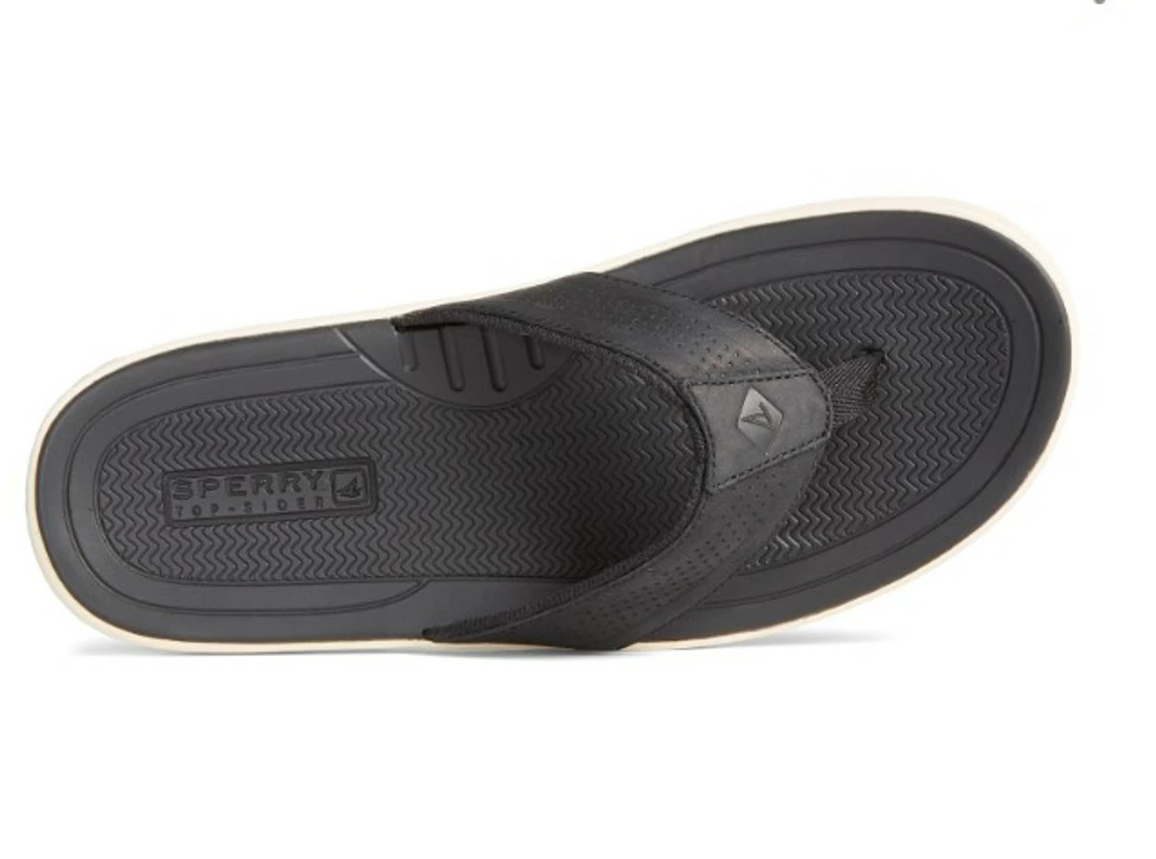 Sperry Top-Sider Sperry® Men's Havasu Thong Perf Flip Flop - Black 4 Sperry Top-Sider Sperry® Men's Havasu Thong Perf Flip Flop - Black - Image 4