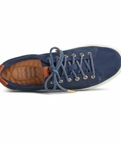 Sperry Top-Sider Sperry® Women's Anchor PLUSHWAVE Suede Sneaker - Navy -SUNFLOW Shop shopping 59929.1677857089