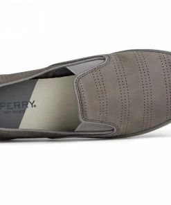 Sperry Top-Sider Sperry® Women's Sailor Twin Gore Perf Slip On Sneaker - Grey -SUNFLOW Shop sperry sneakers sailor twin gore perforated slip on sneaker grey womens 4 00673.1677861293